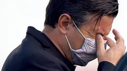 La imagen de Gallardo por los gases lacrimógenos antes de Junior-River