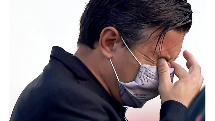 La imagen de Gallardo por los gases lacrimógenos antes de Junior-River