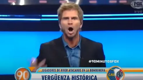 El histórico editorial de Vignolo tras el gas pimienta en Boca-River