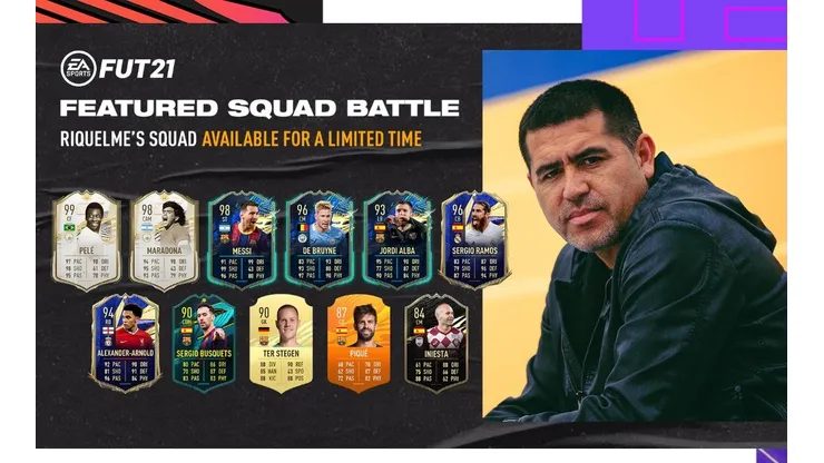 Riquelme armó su equipo ideal con jugadores del FIFA 21