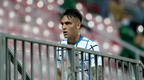 Lautaro Martínez durante un encuentro con Inter de Milán.