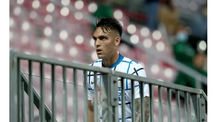 Lautaro Martínez durante un encuentro con Inter de Milán.