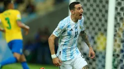 Ángel Di María y la celebración de un golazo inolvidable.