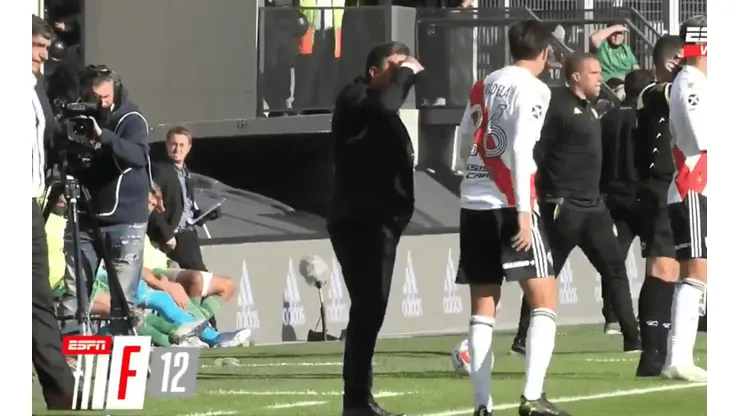 El picante reto de Gallardo a Paradela en pleno partido: "Estás caminando"