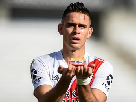 43 de los 55 goles de Borré en River fueron de primera