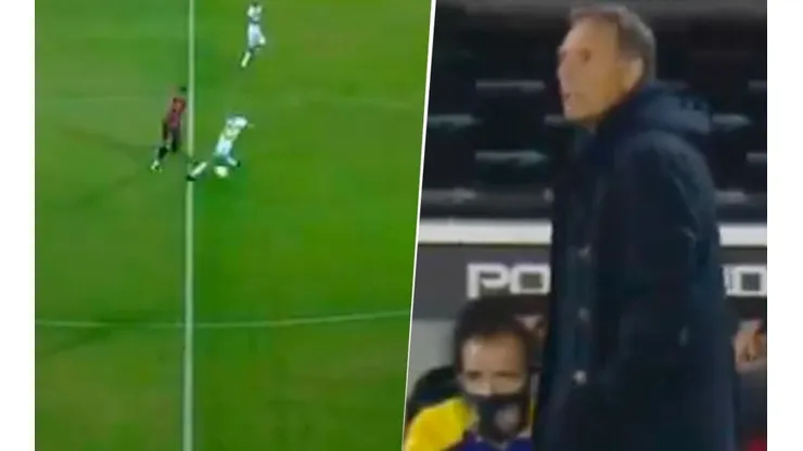 Russo se enojó con un jugador de Boca en la jugada del gol: "¿Dónde vas?"