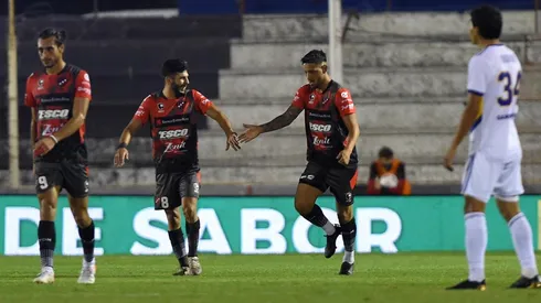 El festejo de los jugadores de Patronato.