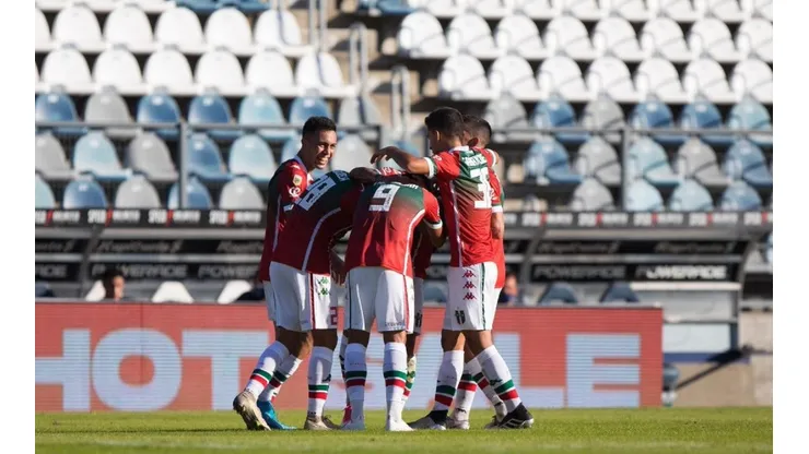 El festejo de los jugadores de Vélez.