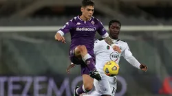 Lucas Martínez Quarta con la camiseta de Fiorentina.