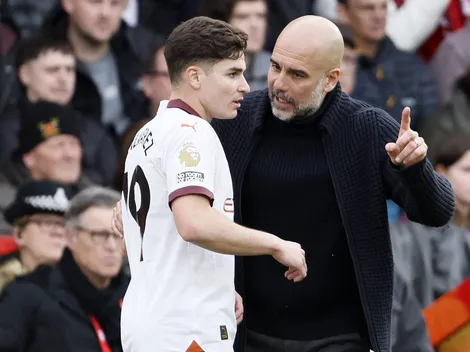 La dura respuesta de Guardiola ante el reclamo de Julián Álvarez
