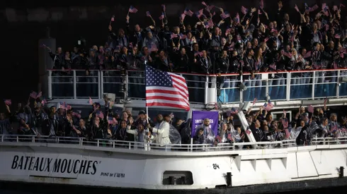 La delegación de Estados Unidos en la ceremonia de apertura de los Juegos Olimpicos.
