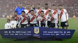 Los once titulares de River ante Sarmiento.