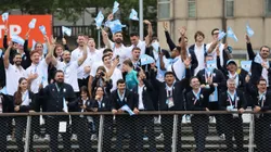 Los deportistas argentinos formaron parte de la ceremonia inaugural de los Juegos Olímpicos.