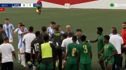 El escándalo en el cierre del Argentina vs. Mauritania.