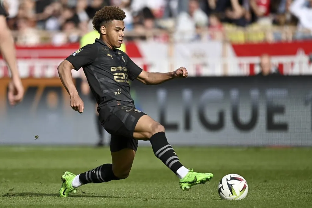 Desire Doue, el objetivo del PSG, viene de una gran temporada en Rennes.