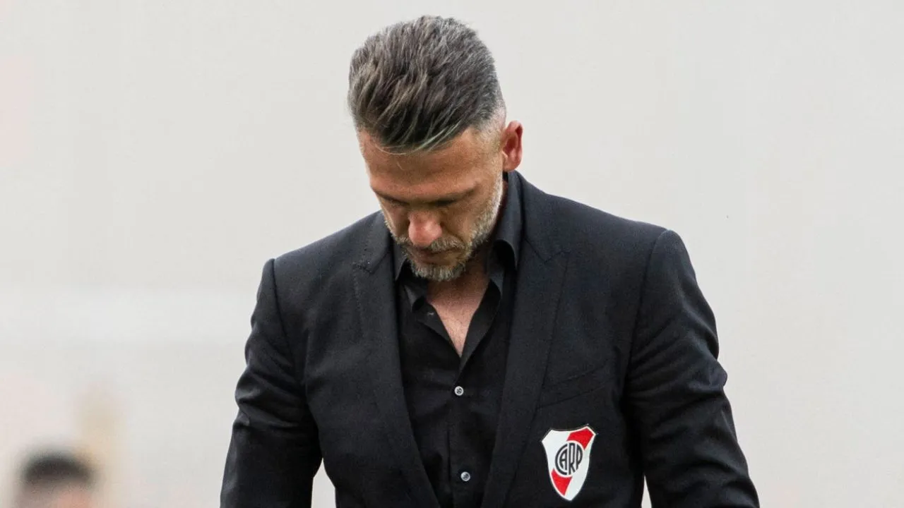 Martín Demichelis, en uno de sus peores momentos.