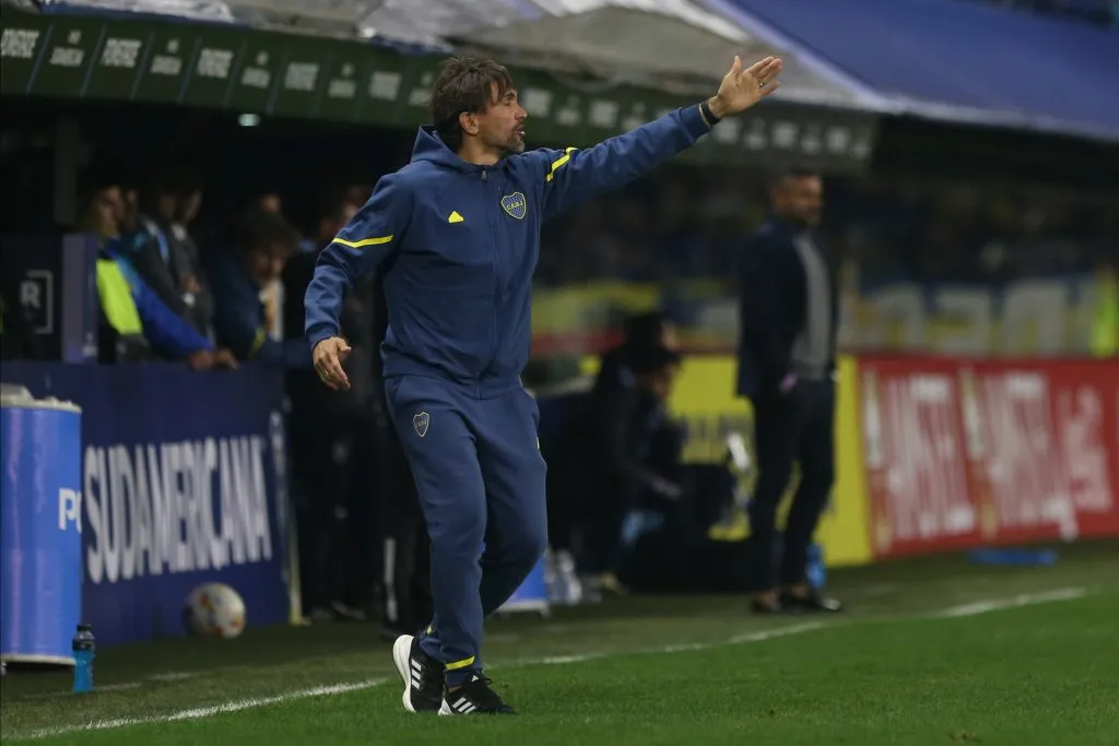 Diego Martínez en el triunfo de Boca. (Foto: IMAGO / Fotobaires).