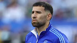 Nicolás Otamendi, muy enojado.