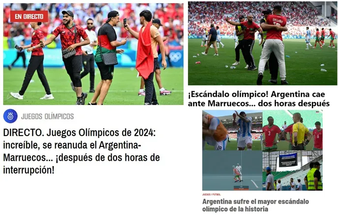 La reacción de la prensa internacional para con los incidentes.