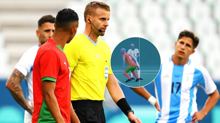 El VAR anuló el gol de Argentina contra Marruecos