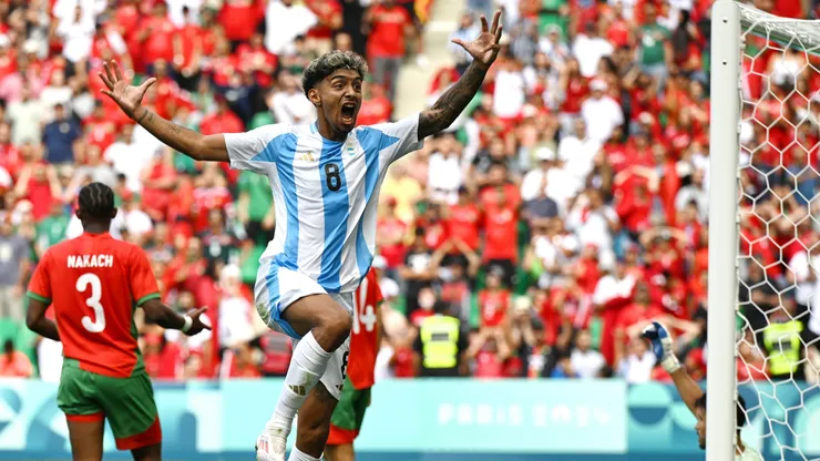 Cristian Medina marcó el empate del partido entre Argentina y Marruecos.