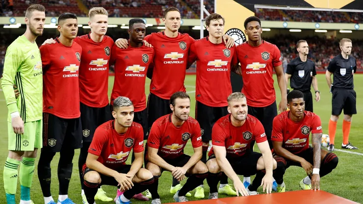 Manchester United, en un partido amistoso ante Milan a mediados de 2019.