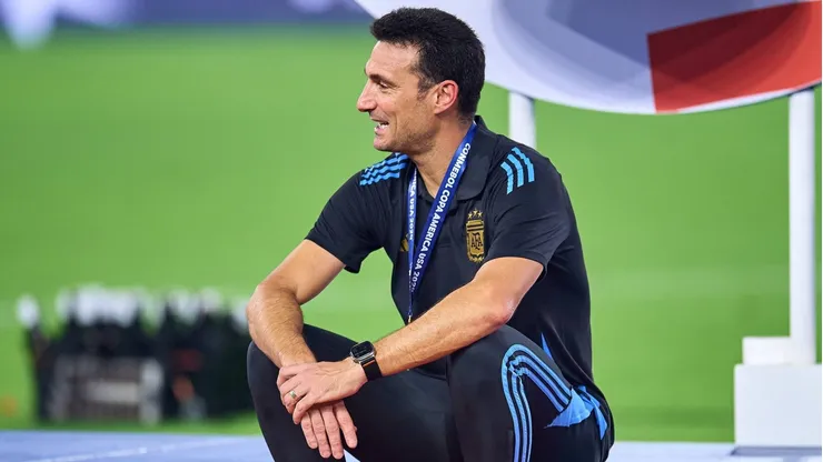 Lionel Scaloni tras conseguir una nueva Copa América.
