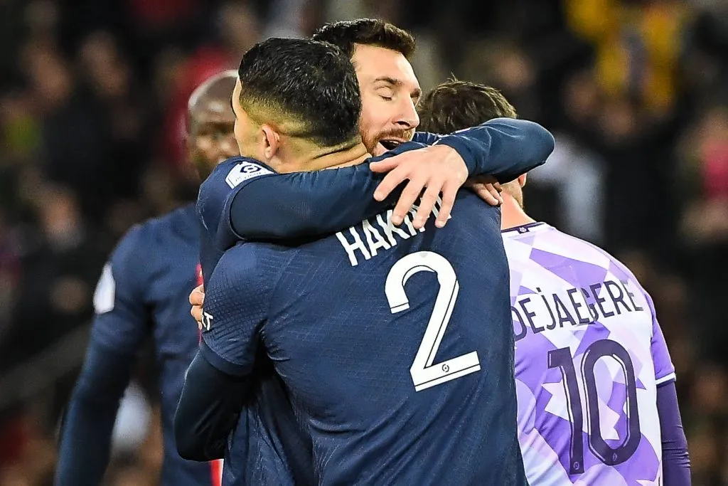 Messi y Hakimi compartieron equipo en PSG.