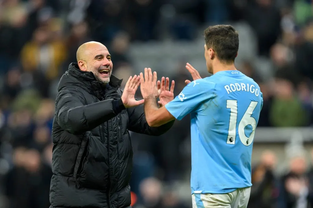 Rodri es fundamental para el esquema de Guardiola y Pep lo ha destacado públicamente.