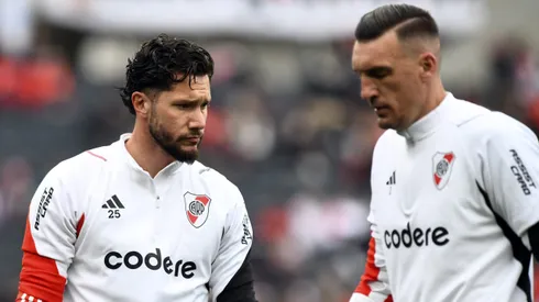 Jeremías Ledesma y Franco Armani