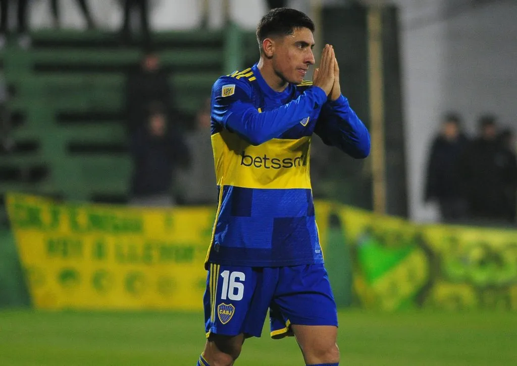 Miguel Merentiel pidió perdón tras marcarle a Defensa y Justicia. (Foto: IMAGO/Fotobaires).