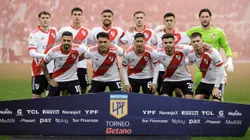 Los once titulares de River ante Lanús.