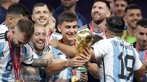 Paulo Dybala celebrando la obtención del Mundial de Qatar 2022.
