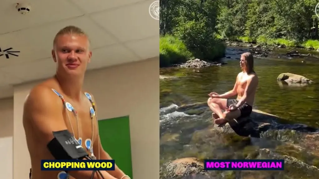 Erling Haaland tuvo una pretemporada… particular.