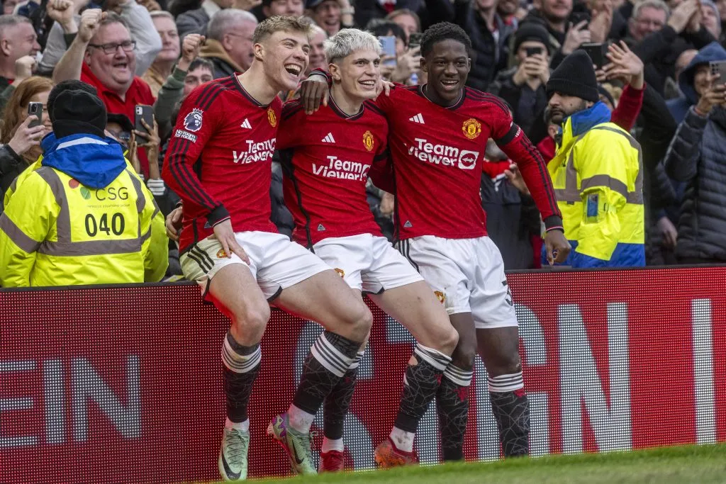 Hojlind, Garnacho y Mainoo. El futuro del Manchester United es prometedor.