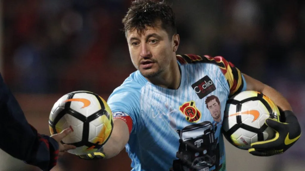 Nicolás Peric, ex arquero de Rangers, Audax Italiano y Argentinos Juniors (IMAGO / Photosport).