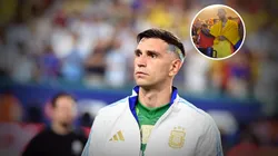 Dibu Martínez fue insultado por Maluma.