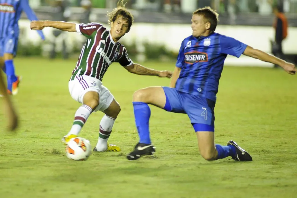 Cristian Nasuti en Emelec ante Fluminense. (Foto: IMAGO).