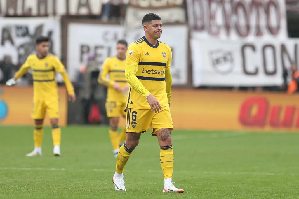 Marcos Rojo es duda para la revancha ante Independiente del Valle.