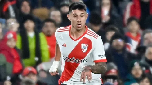 Adam Bareiro, en su debut en River (Prensa River).