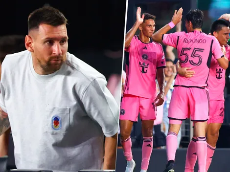 Mientras Messi estuvo en un palco, Inter Miami ganó con doblete de Redondo