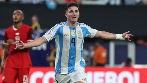 Julián Álvarez en la Selección Argentina.