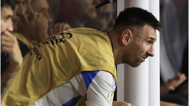 Lionel Messi salió lesionado en la final de la Copa América.