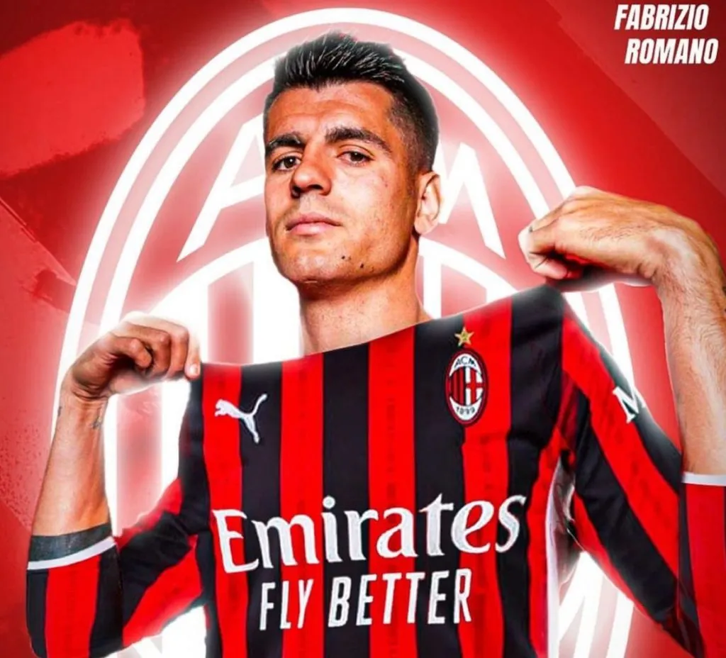 Morata regresará al fútbol italiano y jugará en el Milan (X: Fabrizio Romano)