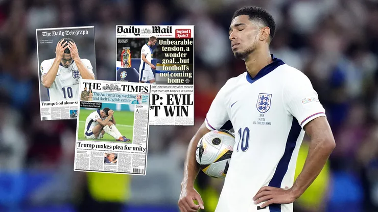 Los diarios tras la derrota de Inglaterra en la Eurocopa