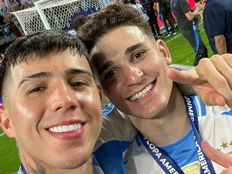 VIDEO | El enorme gesto de Julián Álvarez y Enzo Fernández con Juanfer Quintero