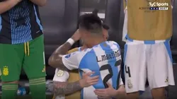 El abrazo de los campeones