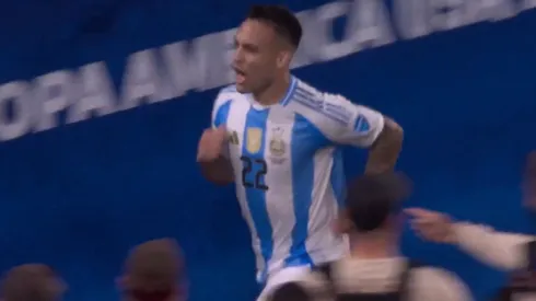 El festejo de Lautaro Martínez.