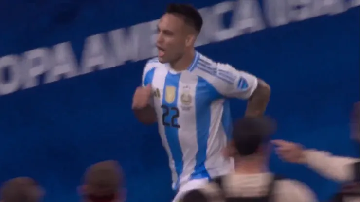 El festejo de Lautaro Martínez.