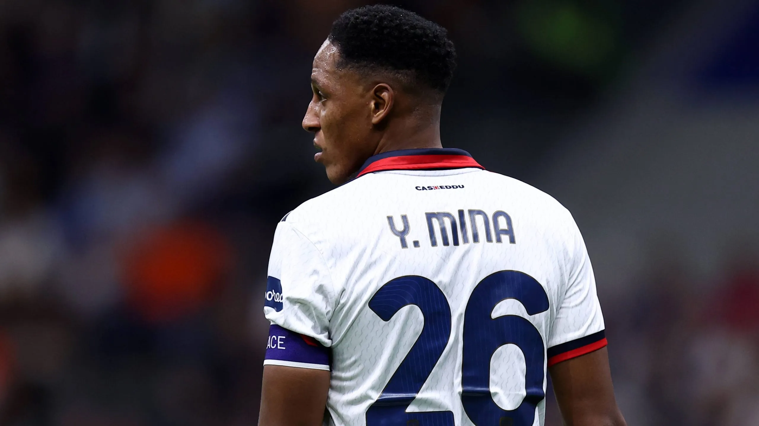 Yerry Mina, actual jugador del Cagliari.